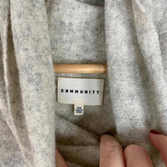 Aritzia Community Plutarch Sweater Cowl Neck  Long Sleeve Wool/Yak Blend - Picture 5 of 9